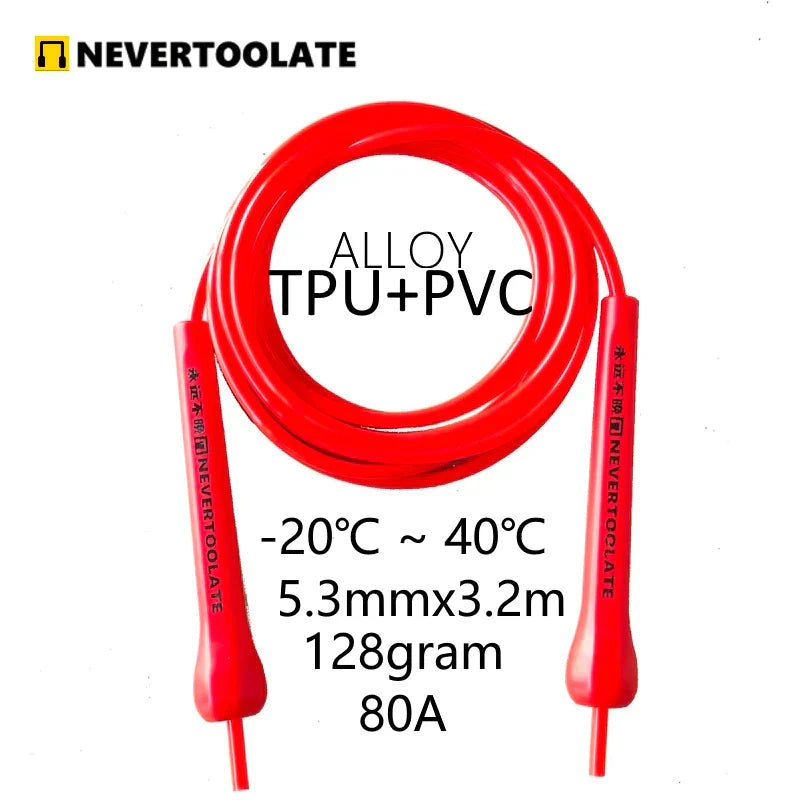NEVERTOOLATE TPU and PVC material Skipping Rope Rapid