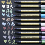 10/20 Color Metallic Paint Marker Pen Permanent Writing