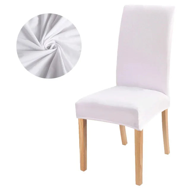 Elastic solid color Chair Cover Home Spandex Stretch