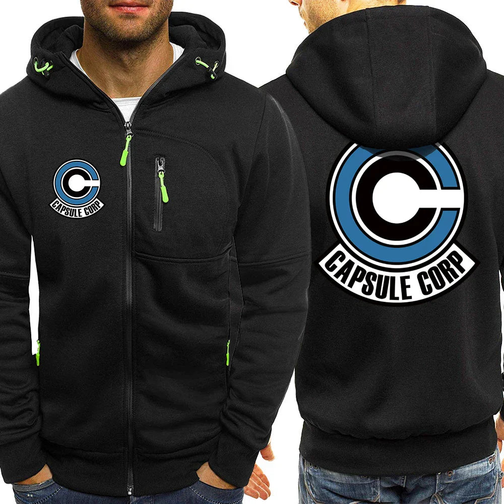 Japanese Anime Letter C Logo Men Clothes Loose