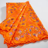 French Tulle Lace Fabric 2024 High Qulity African