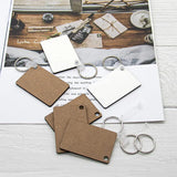 122430Pcs Sublimation Blank Keychains Thermal Transfer Key Chain