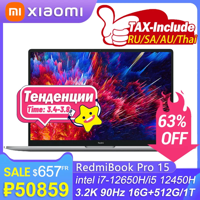 Xiaomi RedmiBook Pro 15 2022 Laptop Intel Core