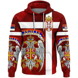 Serbia 3D hoodie National Flag Emblem Zipper Hoodie