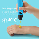 Innovative QCREATE 3D Pen with LCD Display, Adjustable