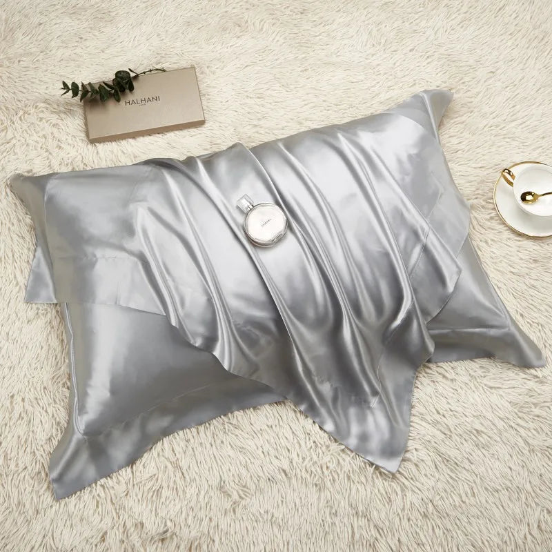 100% Pure Silk Pillowcase PCS Queen King Size