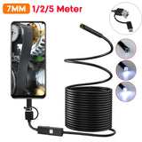 7mm Android Industrial Endoscope Camera IP67 Waterproof 3IN1