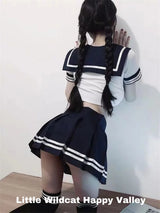 Porn Underwear Crotchless Women French Apron Maid Dress