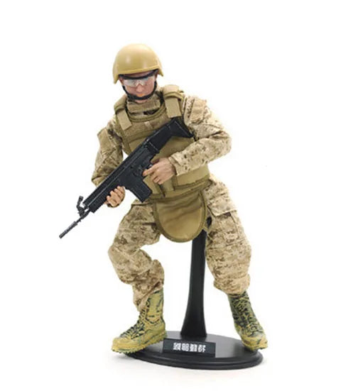 10Pcs Black 1/6 Scale 12inch Action Figures Dolls