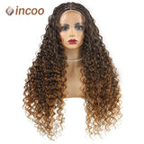 24'' Bohemia Full Lace Box Braided Wig Synthetic