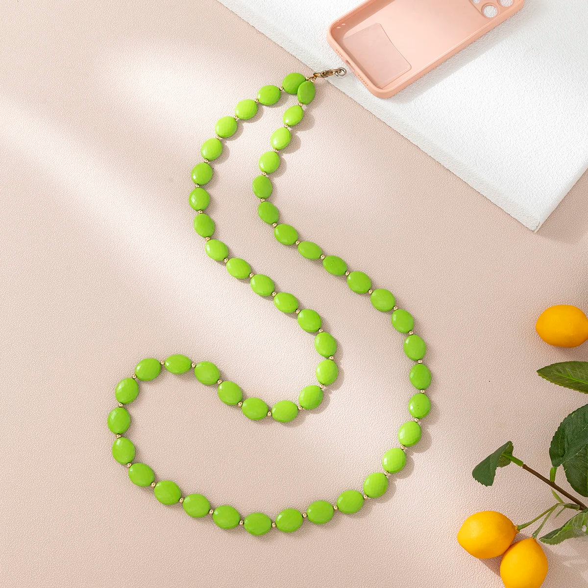 Fashion 120cm Telephone Strap Long Style Acrylic Slant