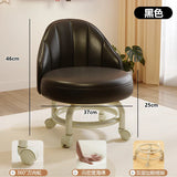 Household stool with wheel pulley low stool door