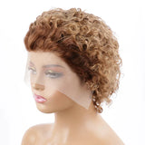 Pixie Cut Wig Human Hair 13x1 Lace Frontal