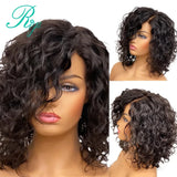 4X4 Closure Lace Wig Pixie Short Curly Bob