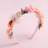 Artificial Flower Hairbands for Girls Trendy Pearl Cute