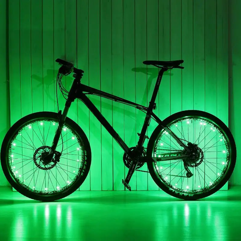 LEDs Light Wheel Rim Spoke Clip Tube Safety