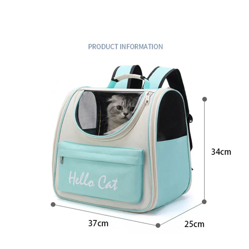 Cat Carrier Bags Windproof Outdoor Travel Backpack for