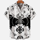 Devil Horror 3d Print Hawaiian Shirt Men Clothes