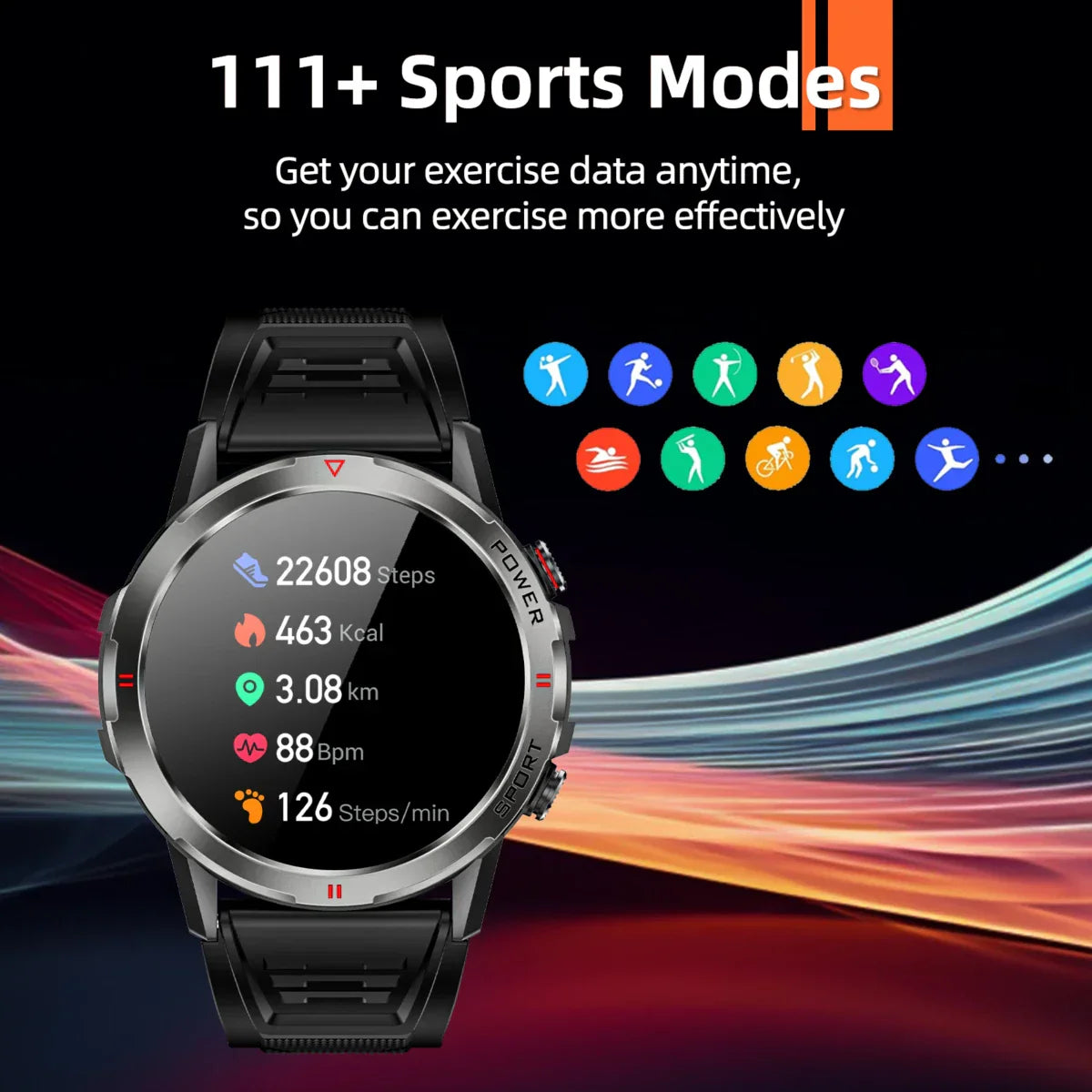 WEOFLY Smart Watch 1.43inch Large AMOLED Screen BlE5.2