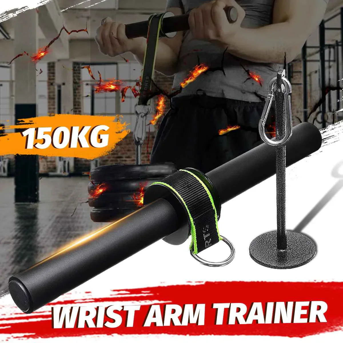 Forearm Wrist Blaster Roller Trainer Arm Triceps Strength