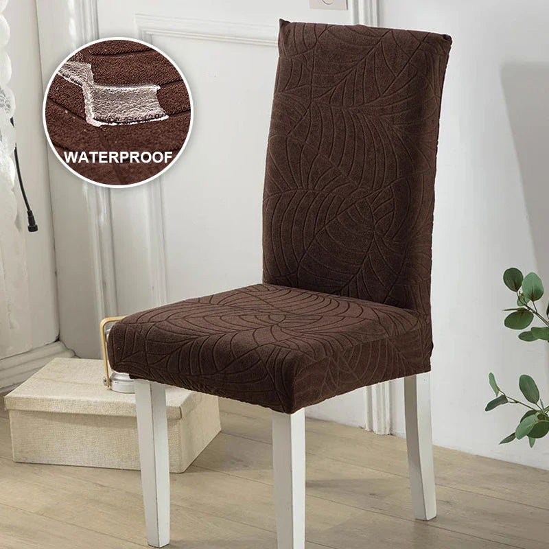 1/2/4/6 PCS Waterproof Jacquard Chair Cover Stretch Dining