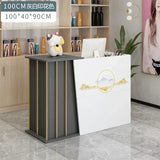 Modern wood Reception Desks Simple Supermarket Cashier Hotel