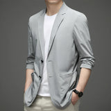 Men's Suit Jacket Summer Ultra-Thin Breathable High Elastic