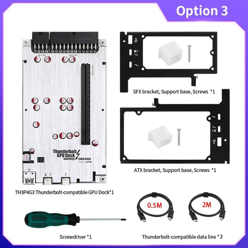 Thunderbolt-compatible GPU Dock TH3P4G3mini Graphics Card USB3.0 Extended