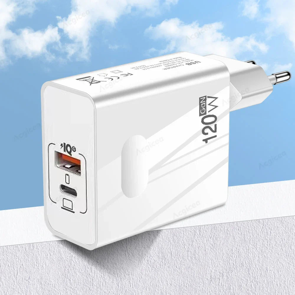 120W GaN Charger PD USB C Charger Fast