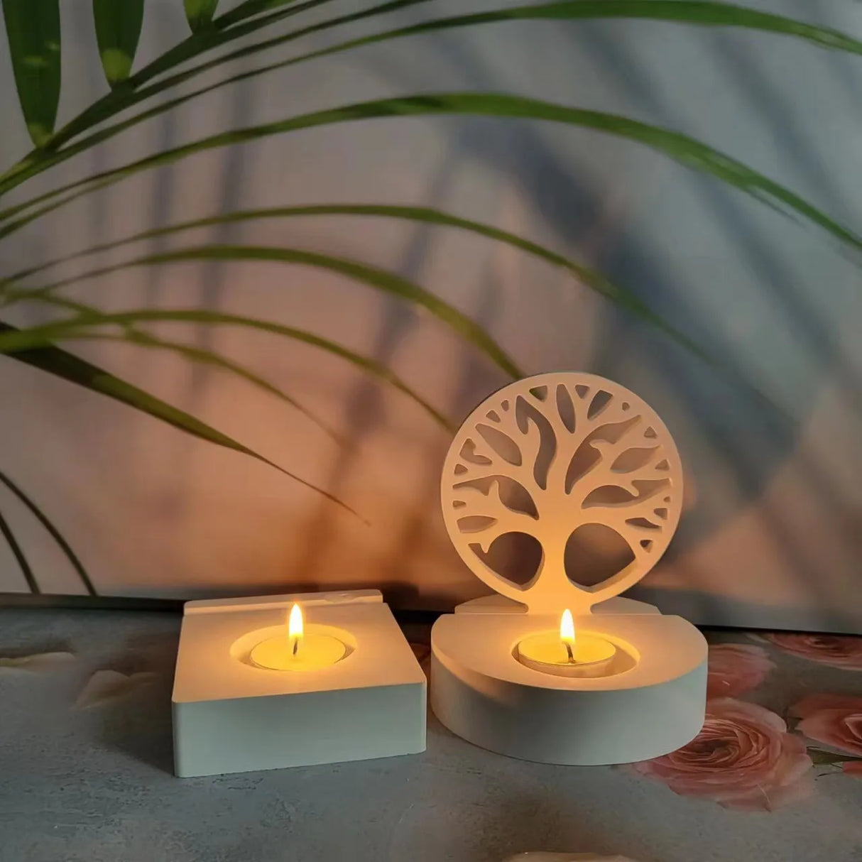 Life Tree Sailing Fish Ornaments Candle Holder Silicone