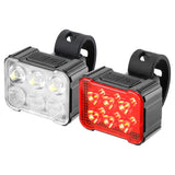 2Pcs Bicycle Front Rear Lights Waterproof Bike Headlight