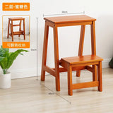 Solid Pine Wood High Stools Kitchen Multifunctional Step