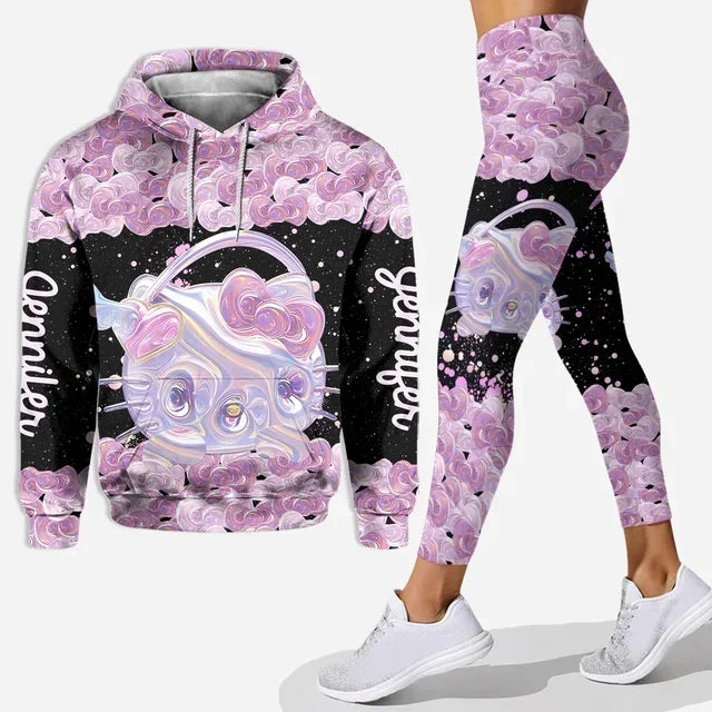 2024 Disney Hello Kitty 3D Kitty Cat Hoodie