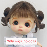 Doll Wig Bangs Ponytail Curly Soft Mohair Wig