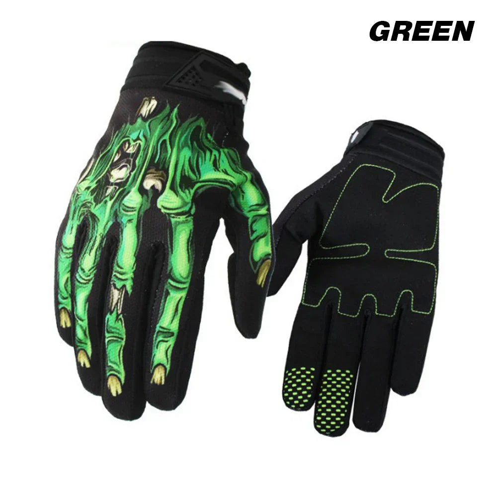 Touchscreen Non-Slip Skeleton Motorcycle Gloves for Men and