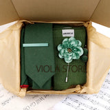 Viola Design 5PCS Gift Box Solid Cotton Sock