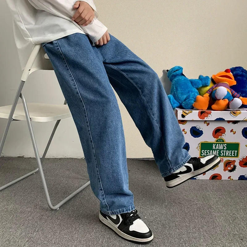 2024 New Streetwear Baggy Jeans Men Korean Fashion
