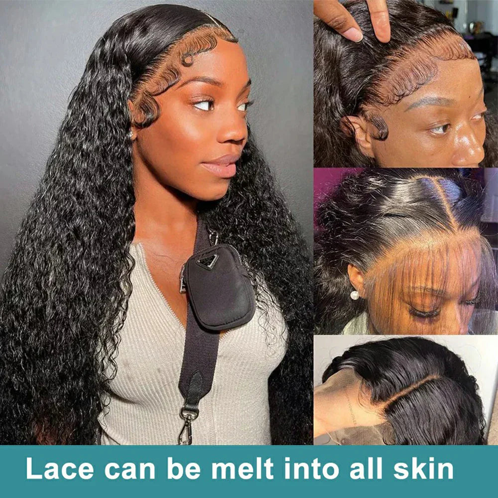 Transparent Remy Deep Wave Lace Front Wig 13x4