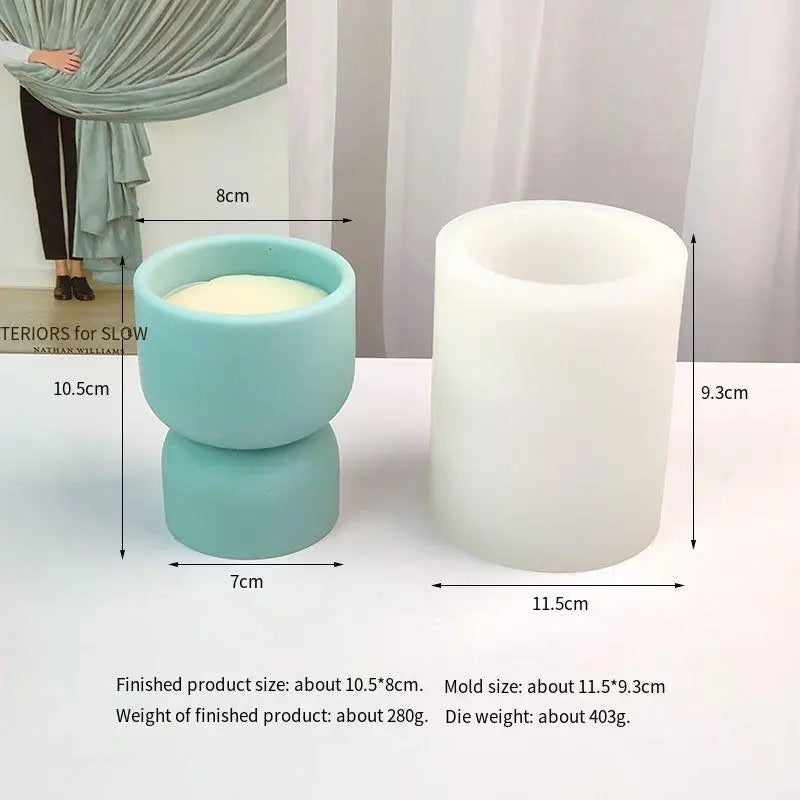 DIY Candle Cup Silicone Mold For Resin Funnel