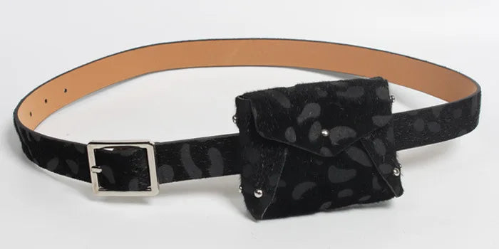 Women's Leopard Print Belt Bag for Autumn/Winter Fashion