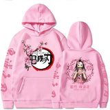 Popular Anime Print Hoodies Demon Slayer Blade Warm