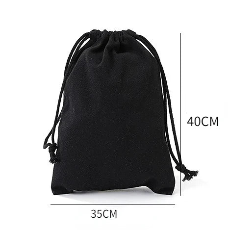 Canvas Bag Cotton Drawstring Drawstring Pocket Shopping Cotton Bag School Gym Travel Dustproof Handbag Blank girdle storage bag