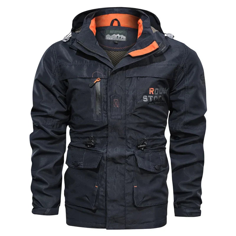 Men Outdoor Jacket Spring Autumn New Hooded Casual