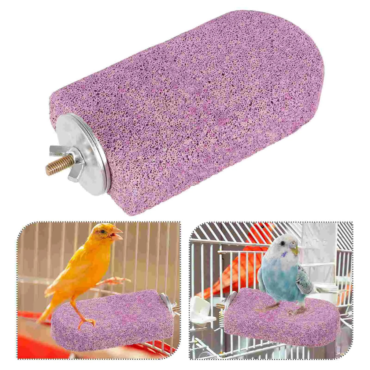 Hamster Teething Station Bird Parrot Perch Stand Perches