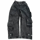 Y2K Fashion Baggy Jeans Denim Cargo Pants Womens