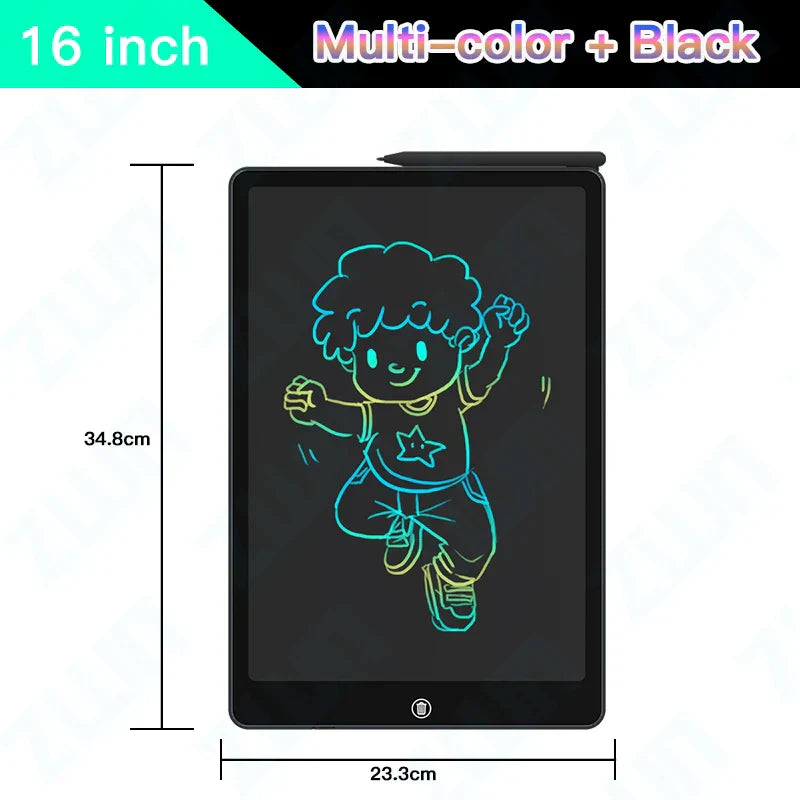 6.5/8.5/10/12/16/19In LCD Drawing Board Writing Tablet Digit Magic