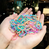 1000pcs Disposable Colorful Hair Ties Elastic Hair Bands