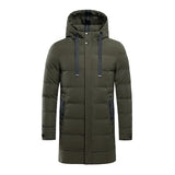 Winter Thick Warm Jacket Men Oversized Long Cotton