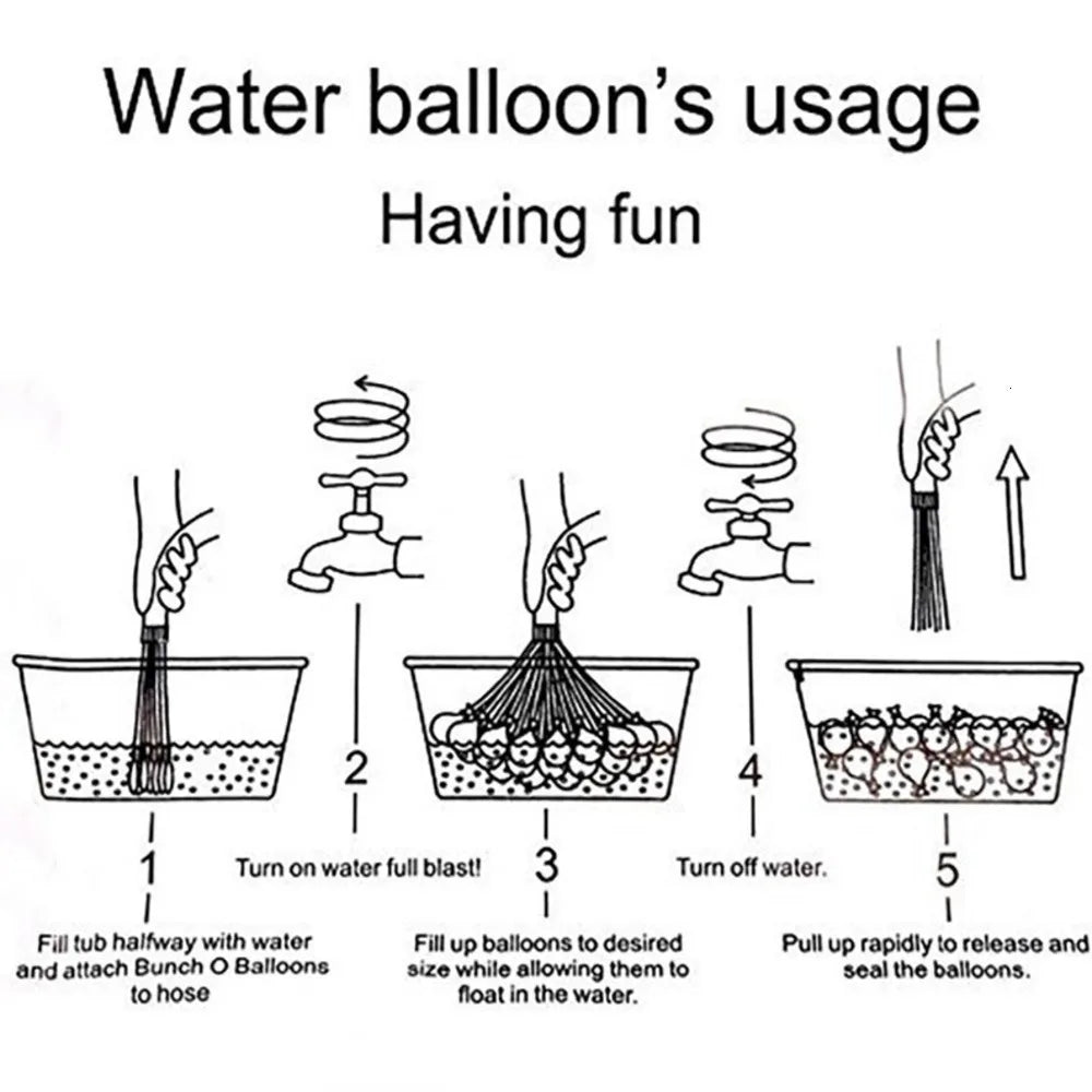 111pcs Water Bombs Balloon Amazing Filling Magic Balloon