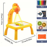 Mini Table Paintings For Children Smart Giraffe Style